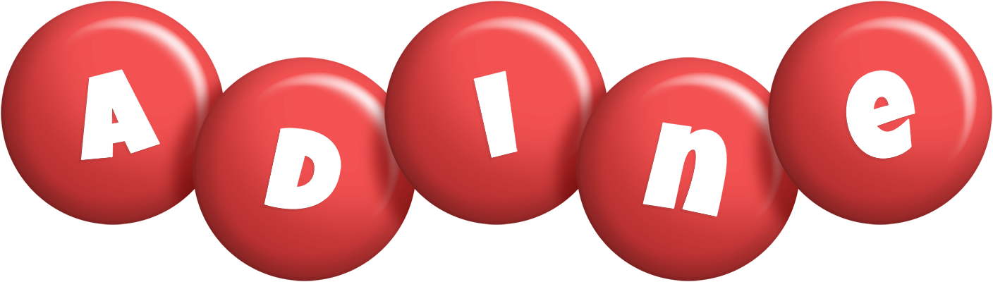 Adine candy-red logo