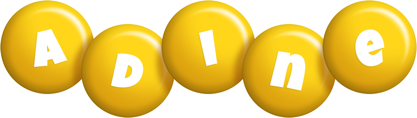 Adine candy-yellow logo