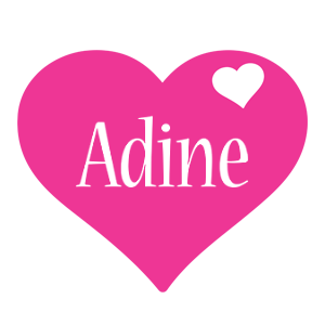 Adine love-heart logo