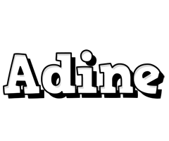 Adine snowing logo