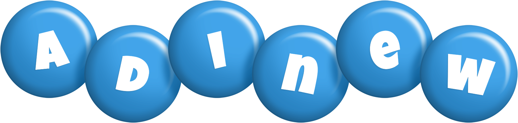 Adinew candy-blue logo