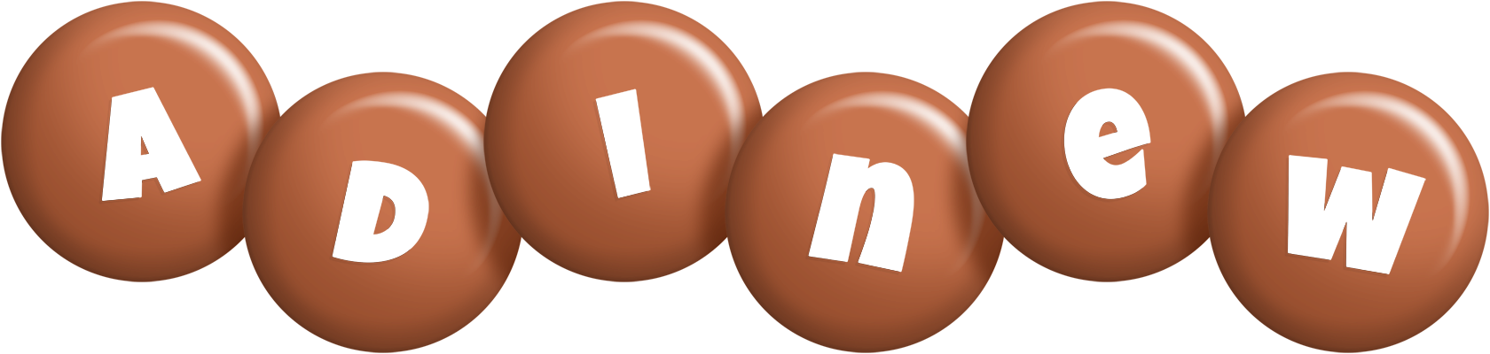 Adinew candy-brown logo