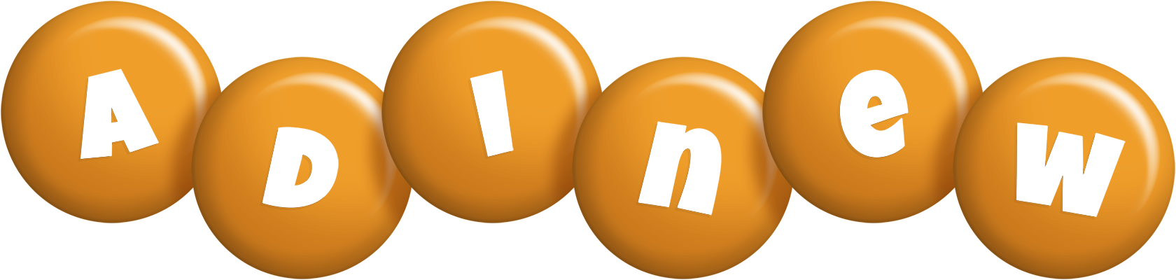 Adinew candy-orange logo