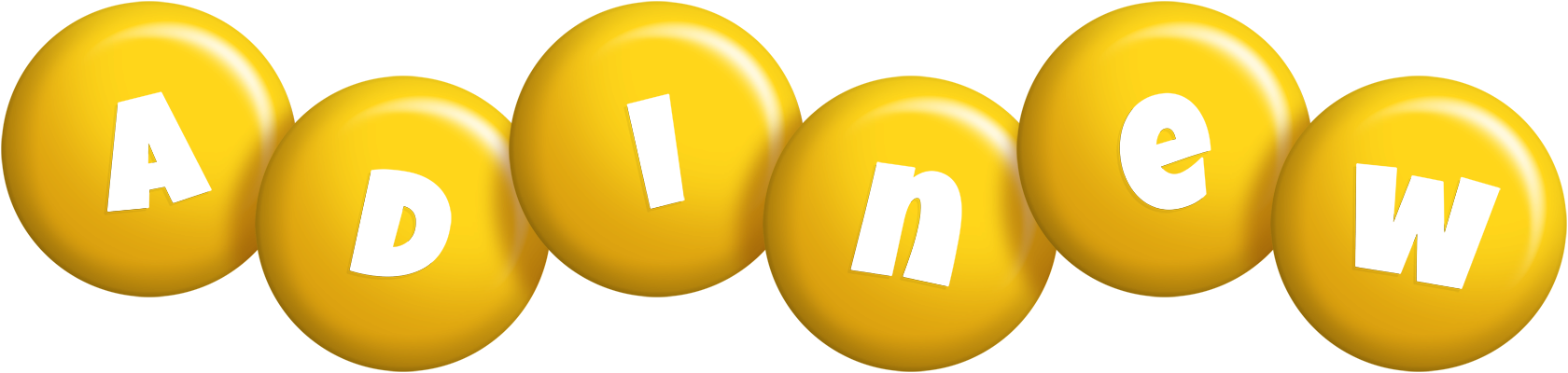Adinew candy-yellow logo