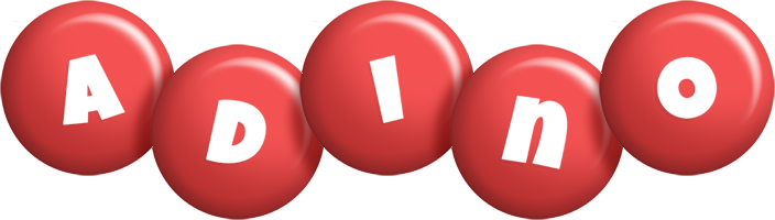 Adino candy-red logo