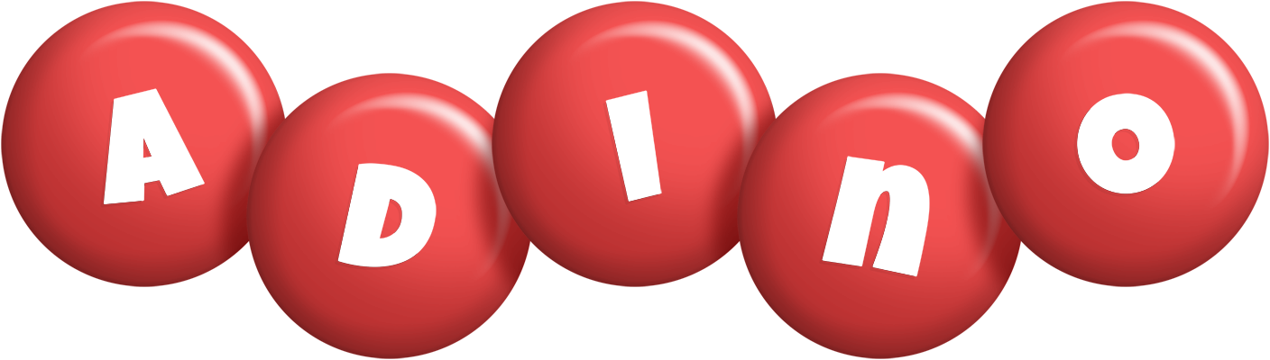 Adino candy-red logo