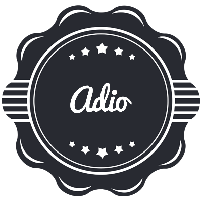 Adio badge logo
