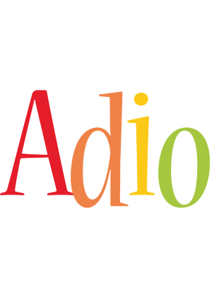 Adio birthday logo