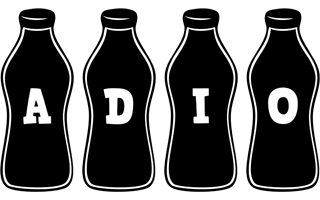 Adio bottle logo