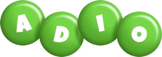 Adio candy-green logo