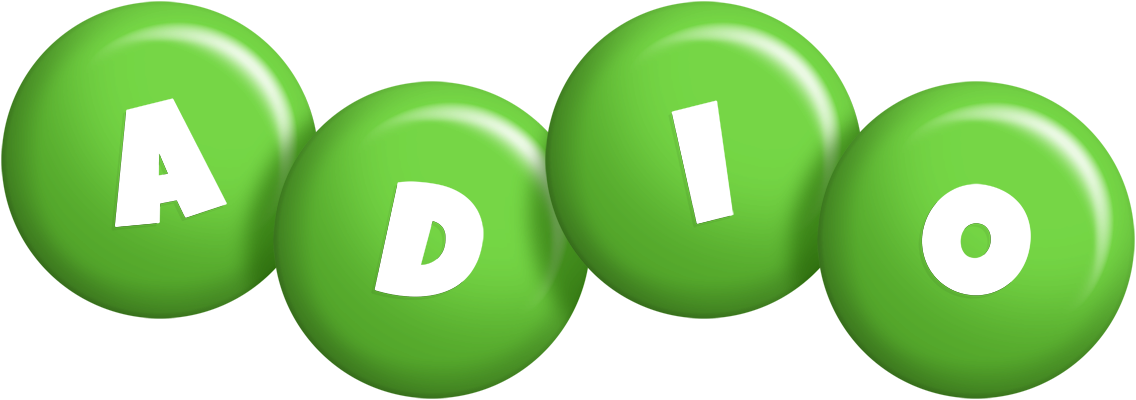 Adio candy-green logo