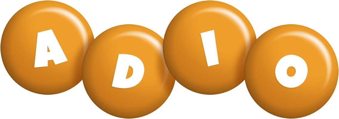 Adio candy-orange logo