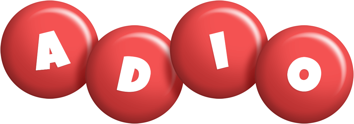 Adio candy-red logo