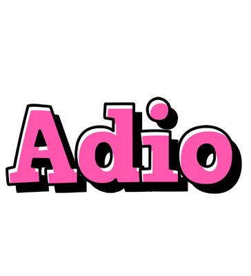 Adio girlish logo