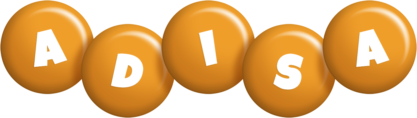 Adisa candy-orange logo
