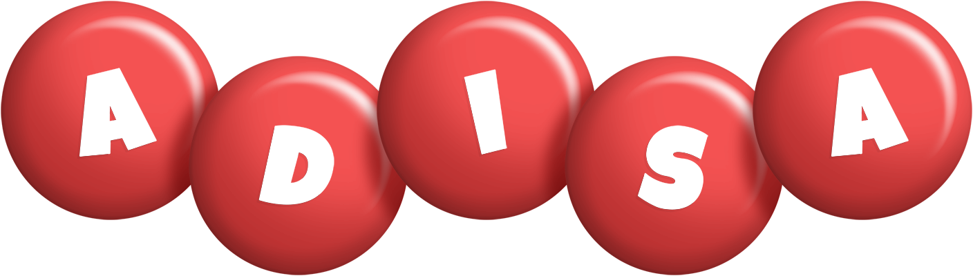 Adisa candy-red logo