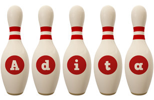 Adita bowling-pin logo