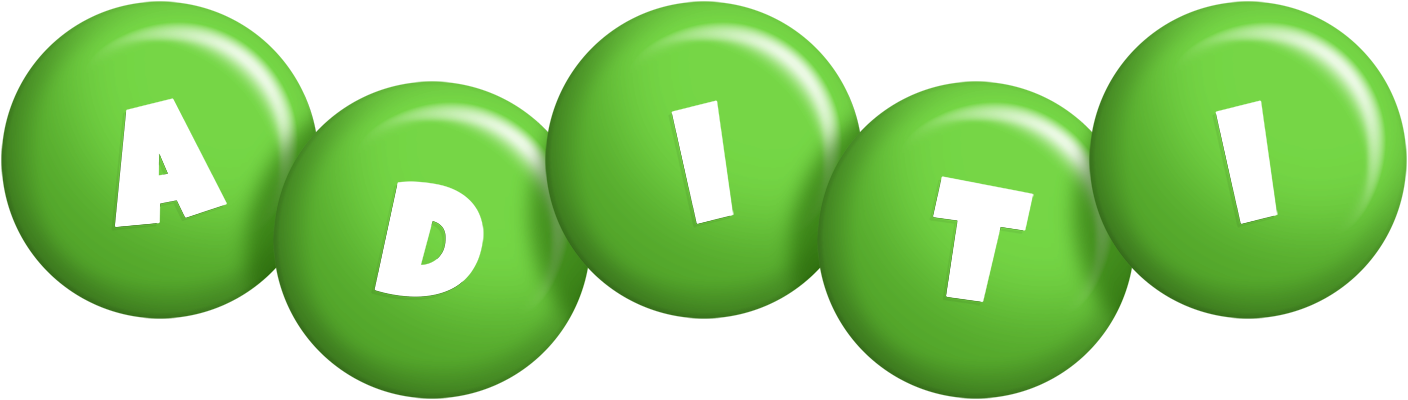 Aditi candy-green logo