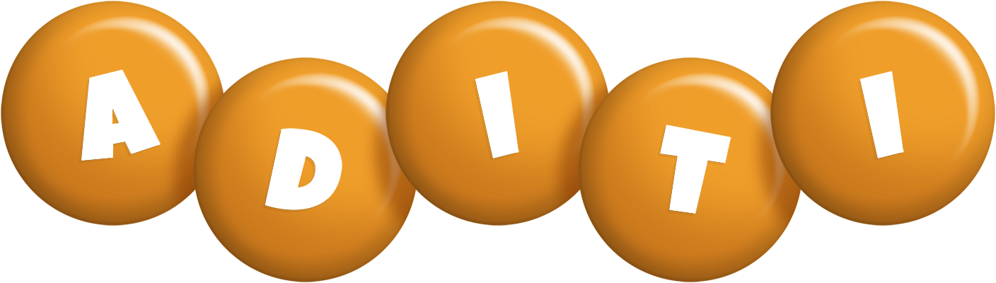 Aditi candy-orange logo