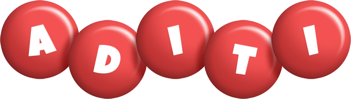 Aditi candy-red logo
