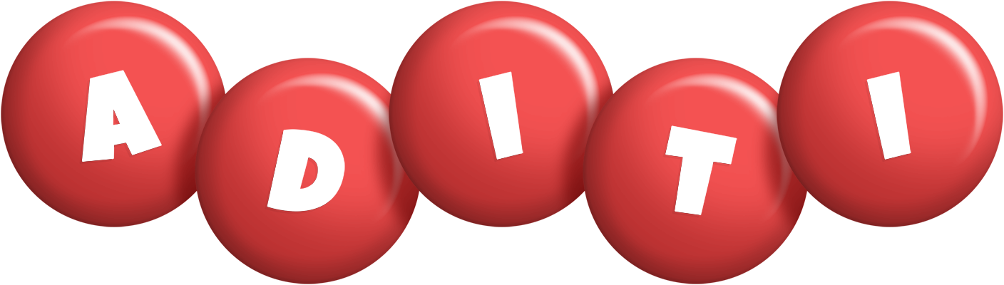 Aditi candy-red logo