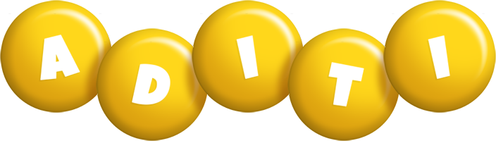Aditi candy-yellow logo