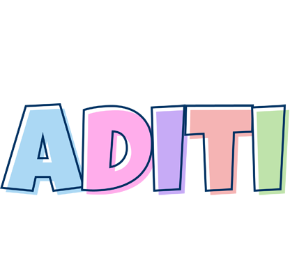 Aditi pastel logo