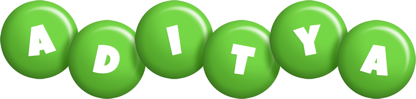 Aditya candy-green logo