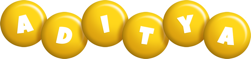 Aditya candy-yellow logo