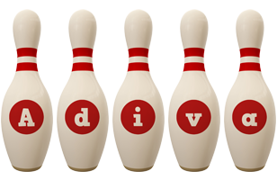 Adiva bowling-pin logo