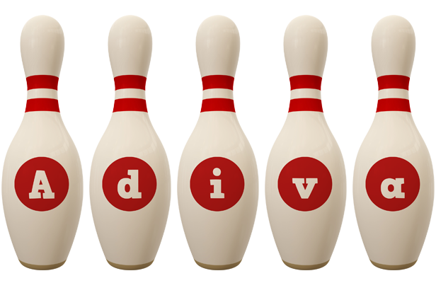 Adiva bowling-pin logo