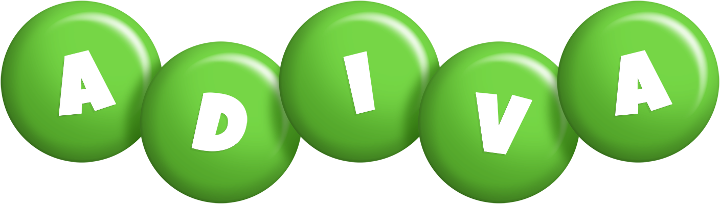 Adiva candy-green logo