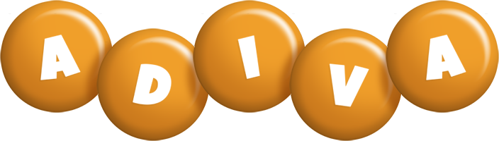 Adiva candy-orange logo