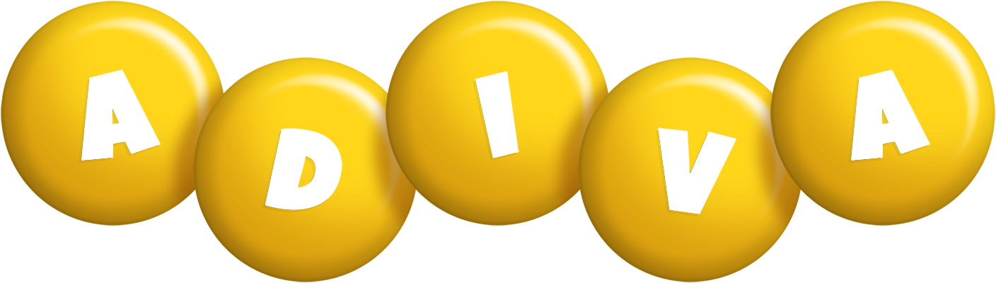 Adiva candy-yellow logo