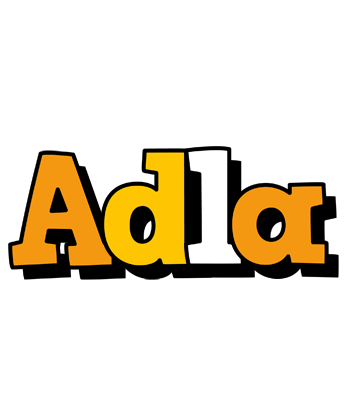 Adla cartoon logo