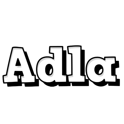 Adla snowing logo