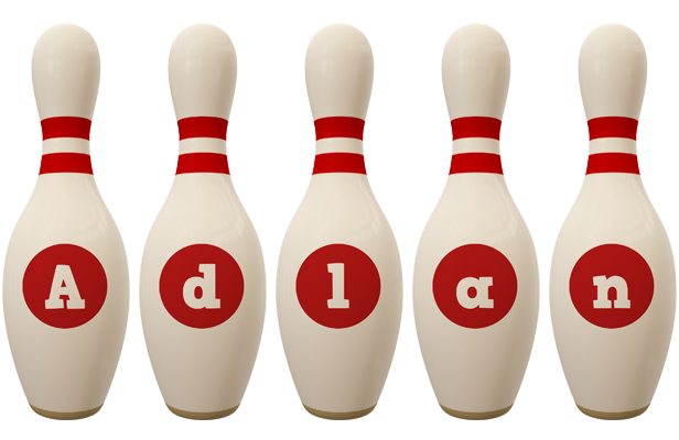 Adlan bowling-pin logo