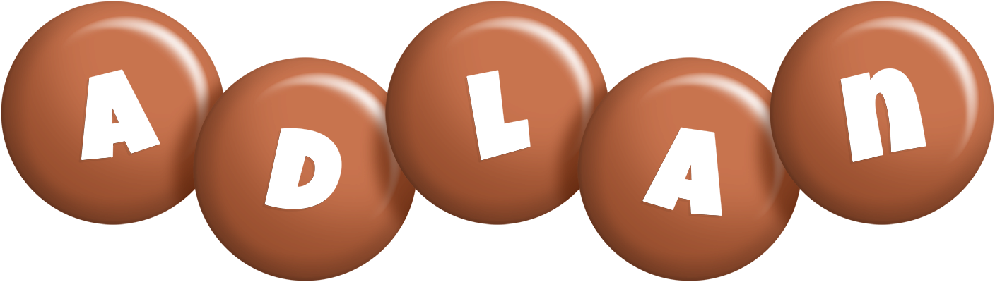 Adlan candy-brown logo