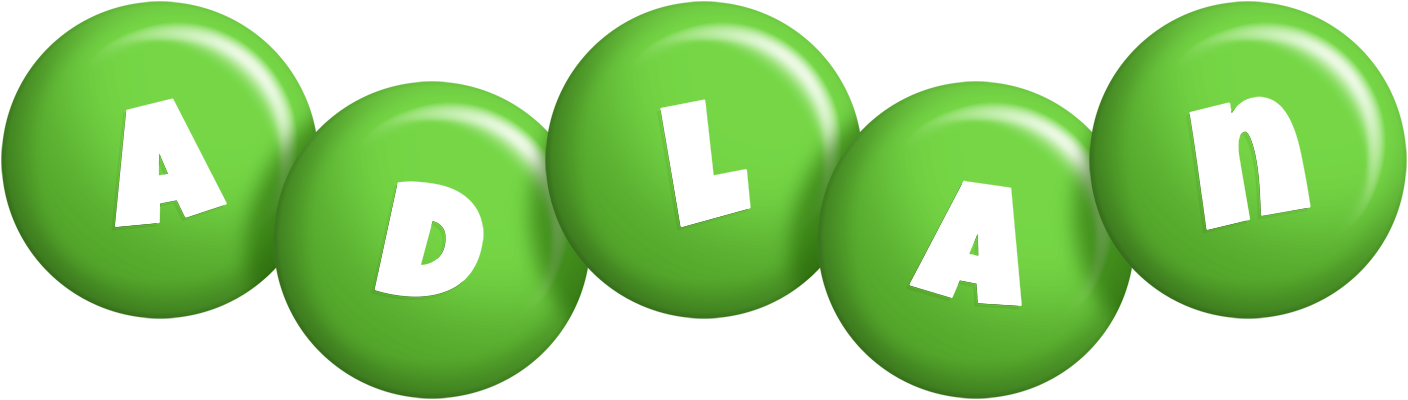 Adlan candy-green logo