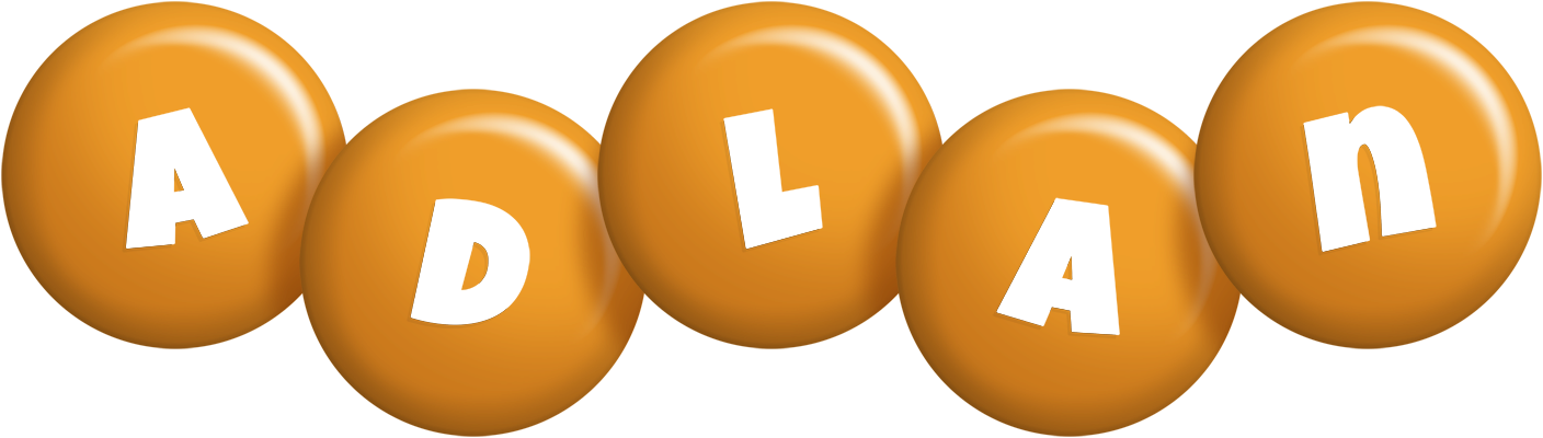 Adlan candy-orange logo