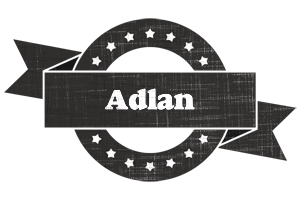 Adlan grunge logo