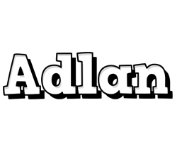 Adlan snowing logo