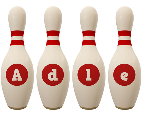 Adle bowling-pin logo