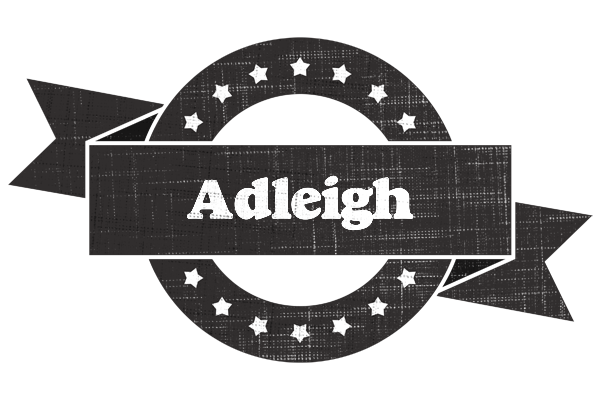 Adleigh grunge logo
