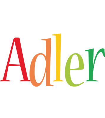 Adler birthday logo