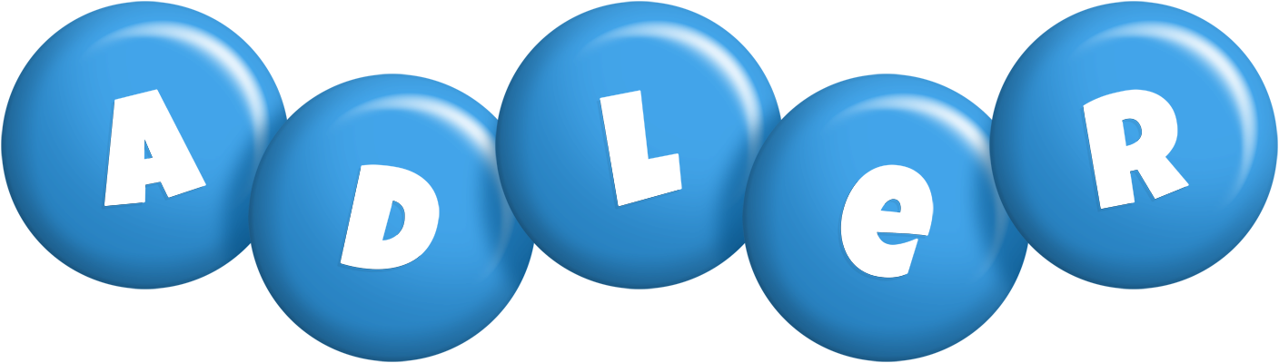 Adler candy-blue logo