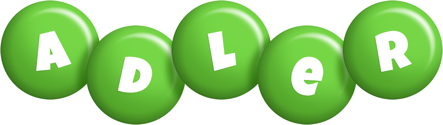 Adler candy-green logo