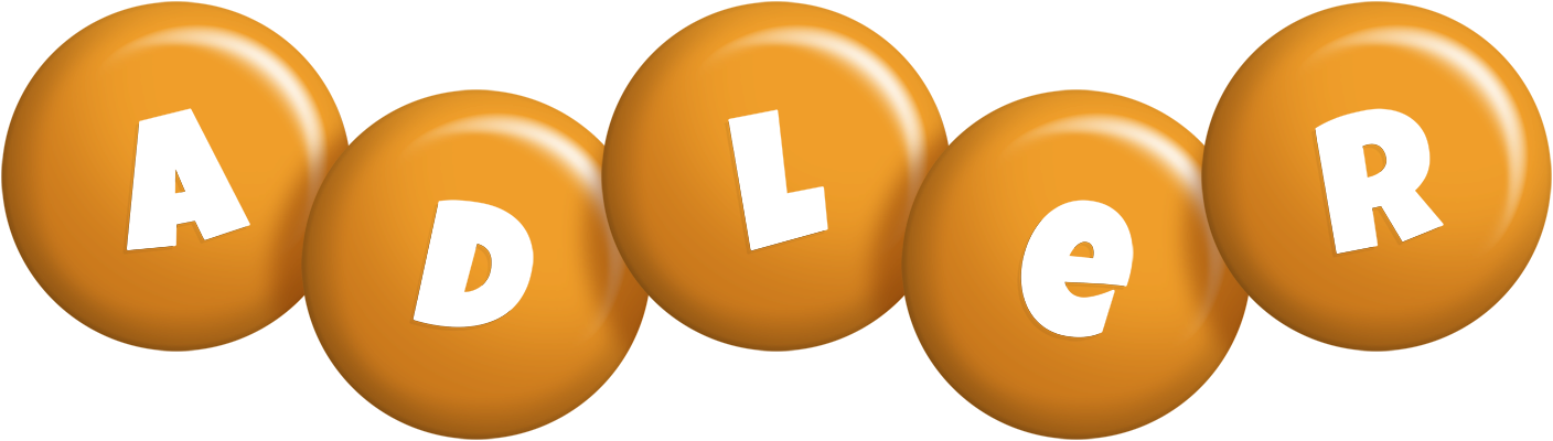 Adler candy-orange logo