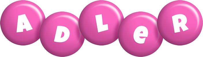Adler candy-pink logo