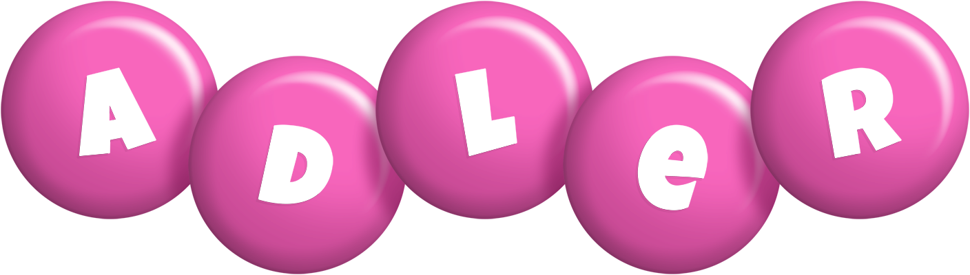 Adler candy-pink logo